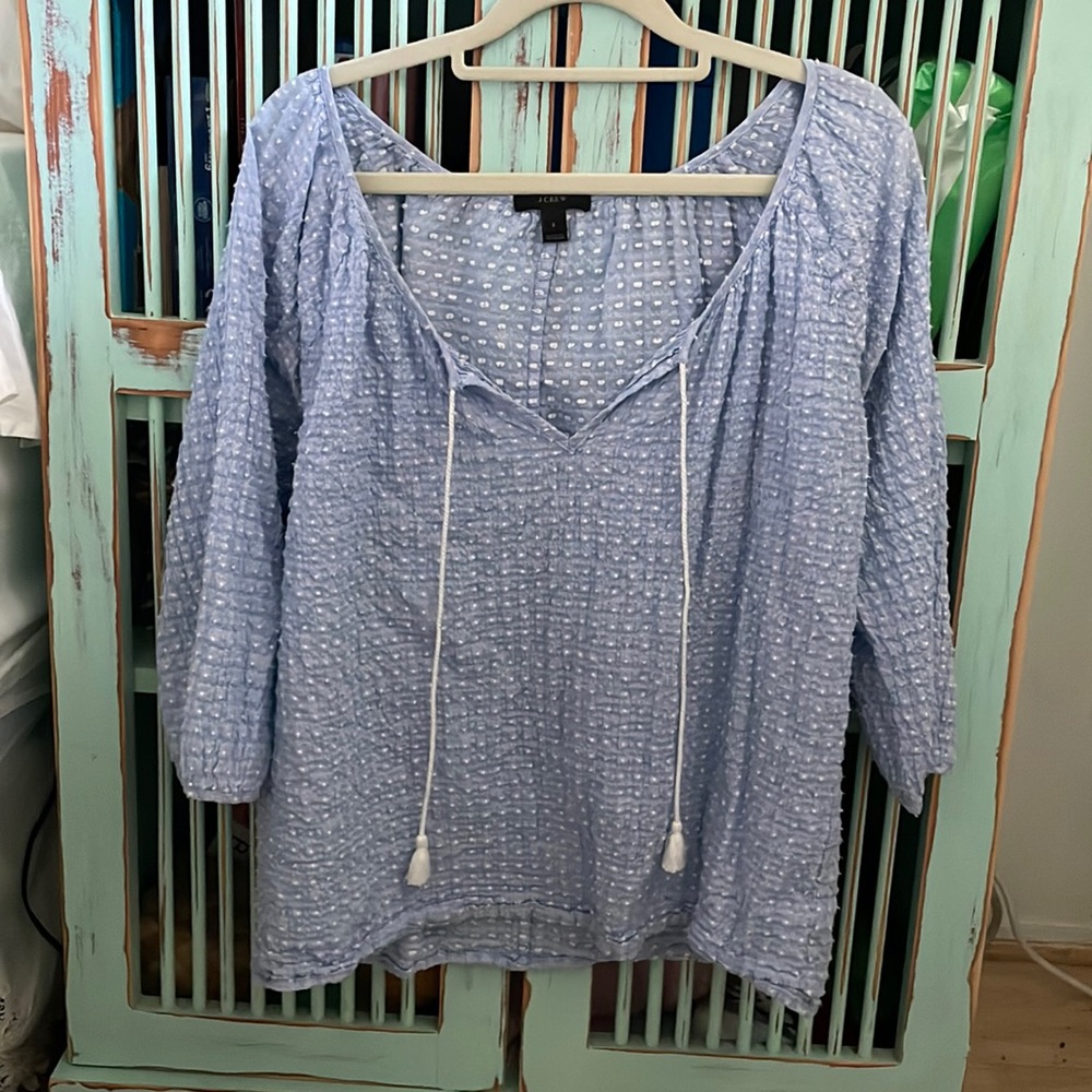 J. crew peasant blouse